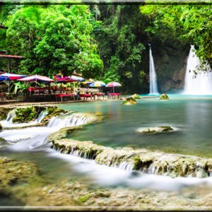 Kawasan Falls + Simala Monastery